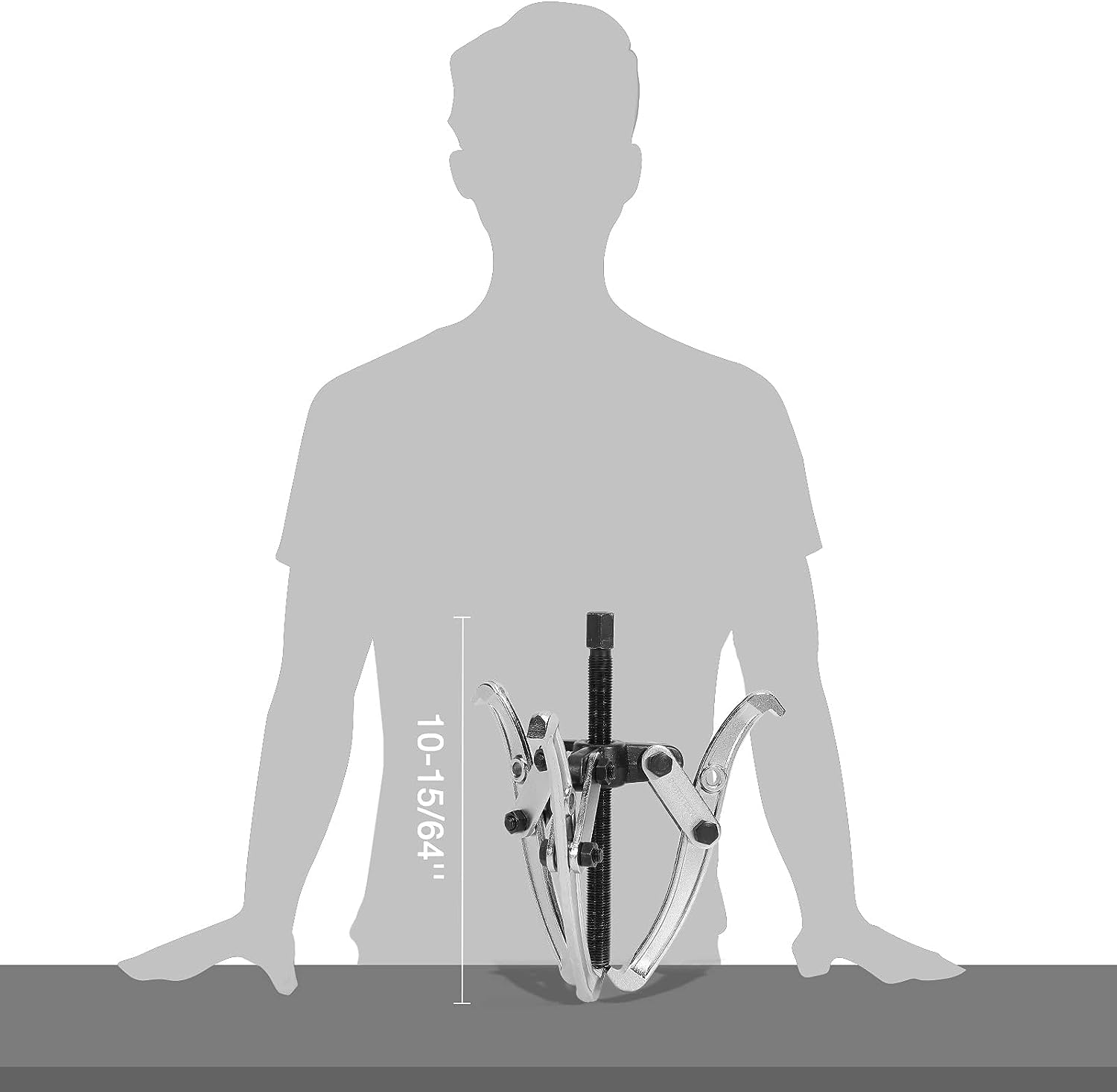 DURATECH 8-Pulgadas 3-Mordazas Extractor de Engranajes, - Imagen 7