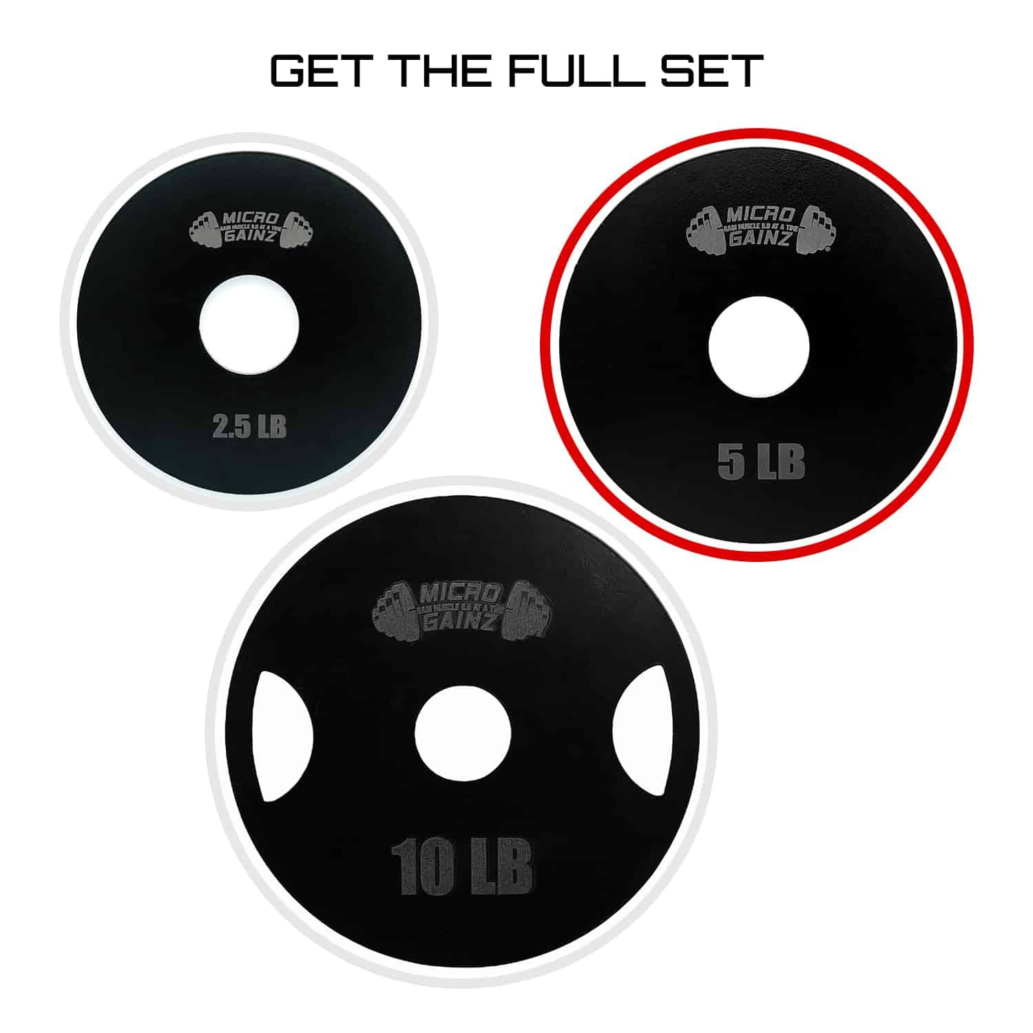 Set de Barra Olímpica de Acero Micro Gainz con 2 Placas, - Imagen 5