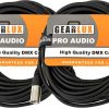 Cable DMX Gearlux, 3 Pines, Macho a Hembra, 50 Pies -