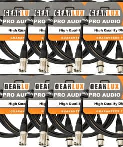 Cable DMX Gearlux, 3 Pines, Macho a -ete de 10