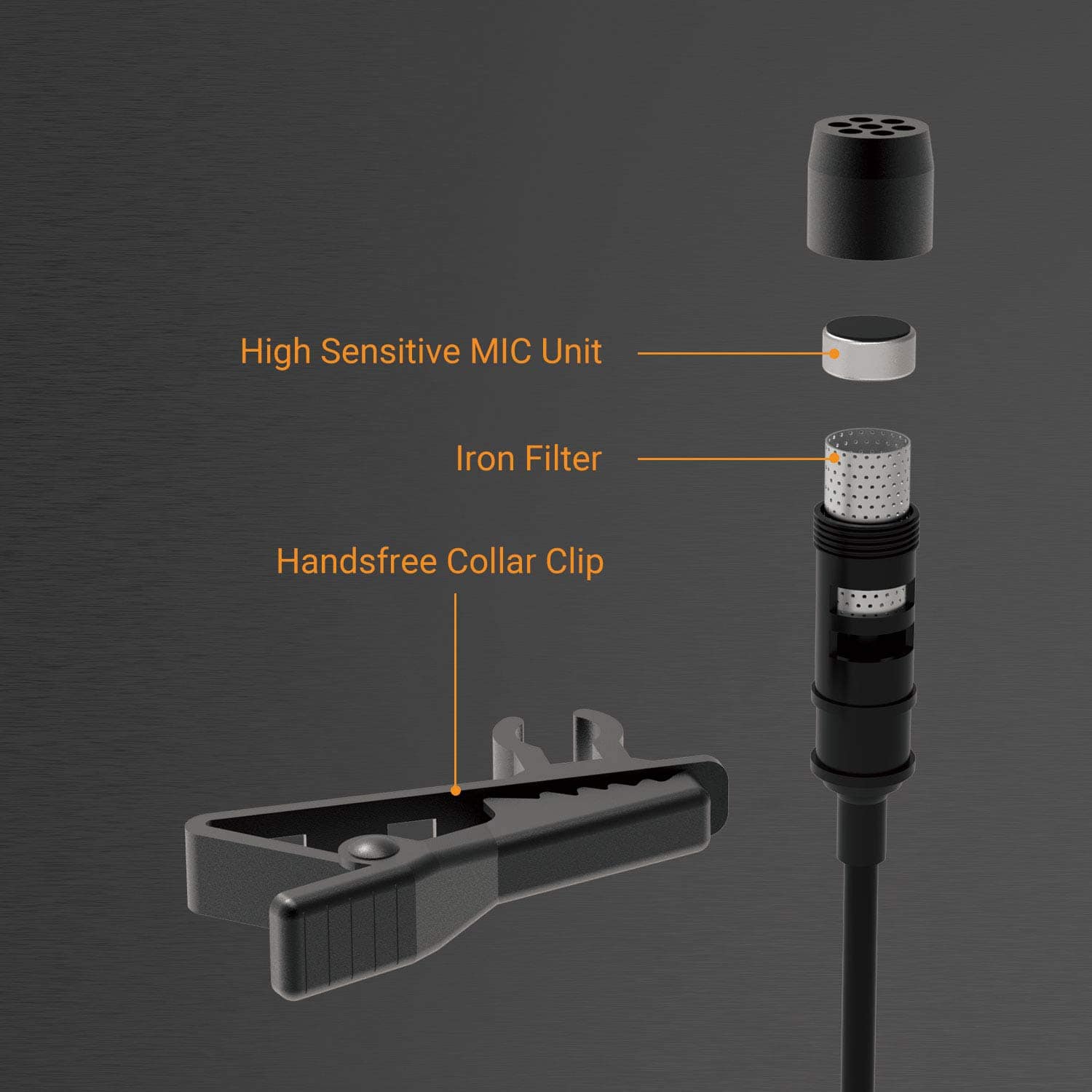 Cubilux MLC-2 Micrófono Lavalier USB C con conector de - Imagen 6