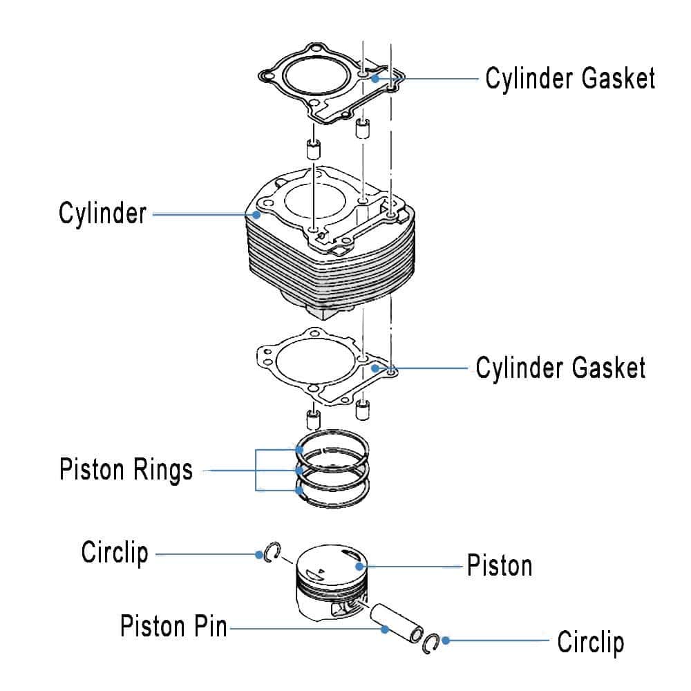 Kit de pistón de cilindro con anillo de pasador de - Imagen 6