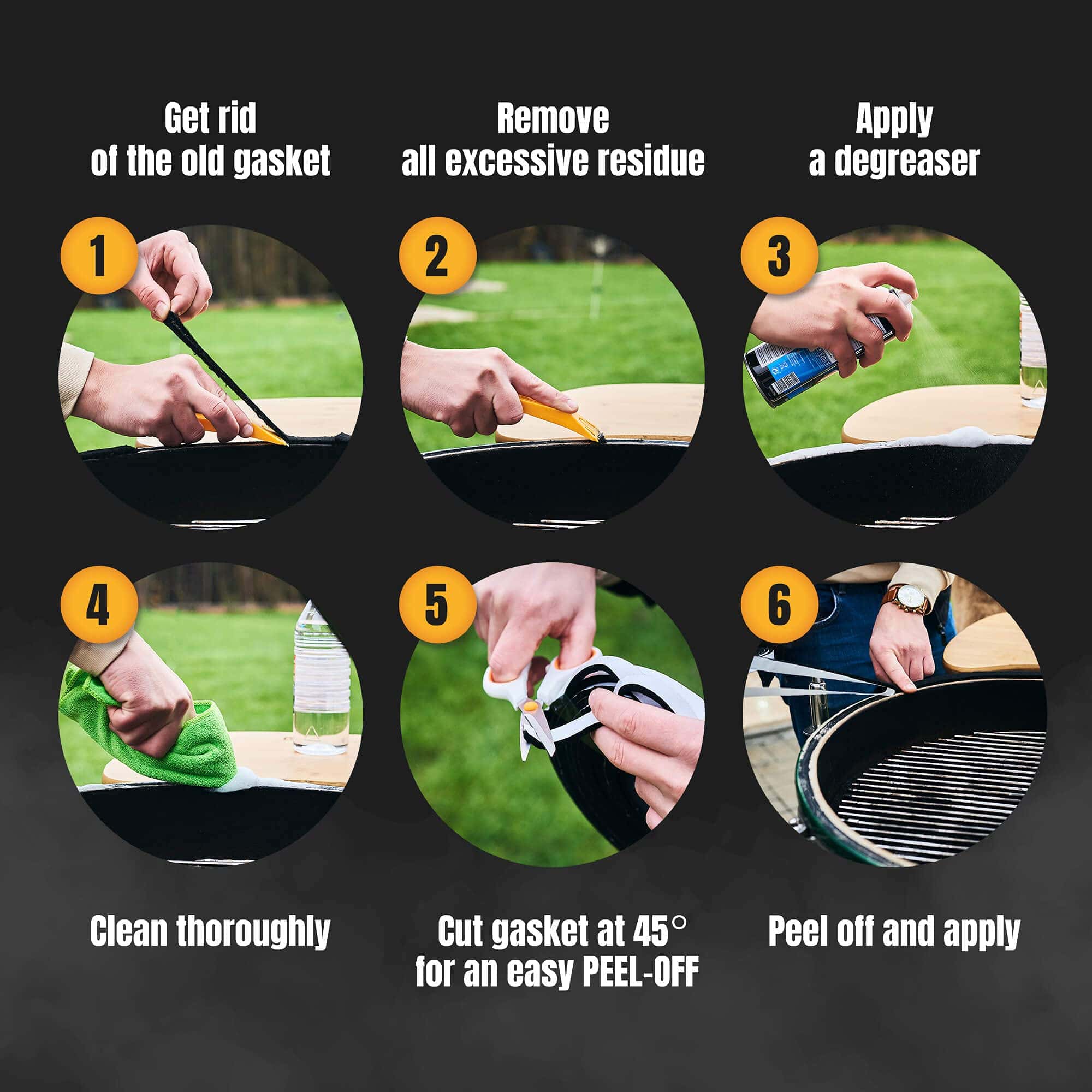 Sello de parrilla para ahumador Smoker Chef - Cinta de - Imagen 6