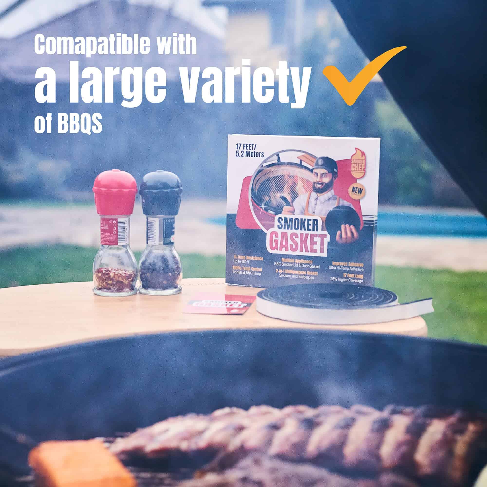 Sello de parrilla para ahumador Smoker Chef - Cinta de - Imagen 8