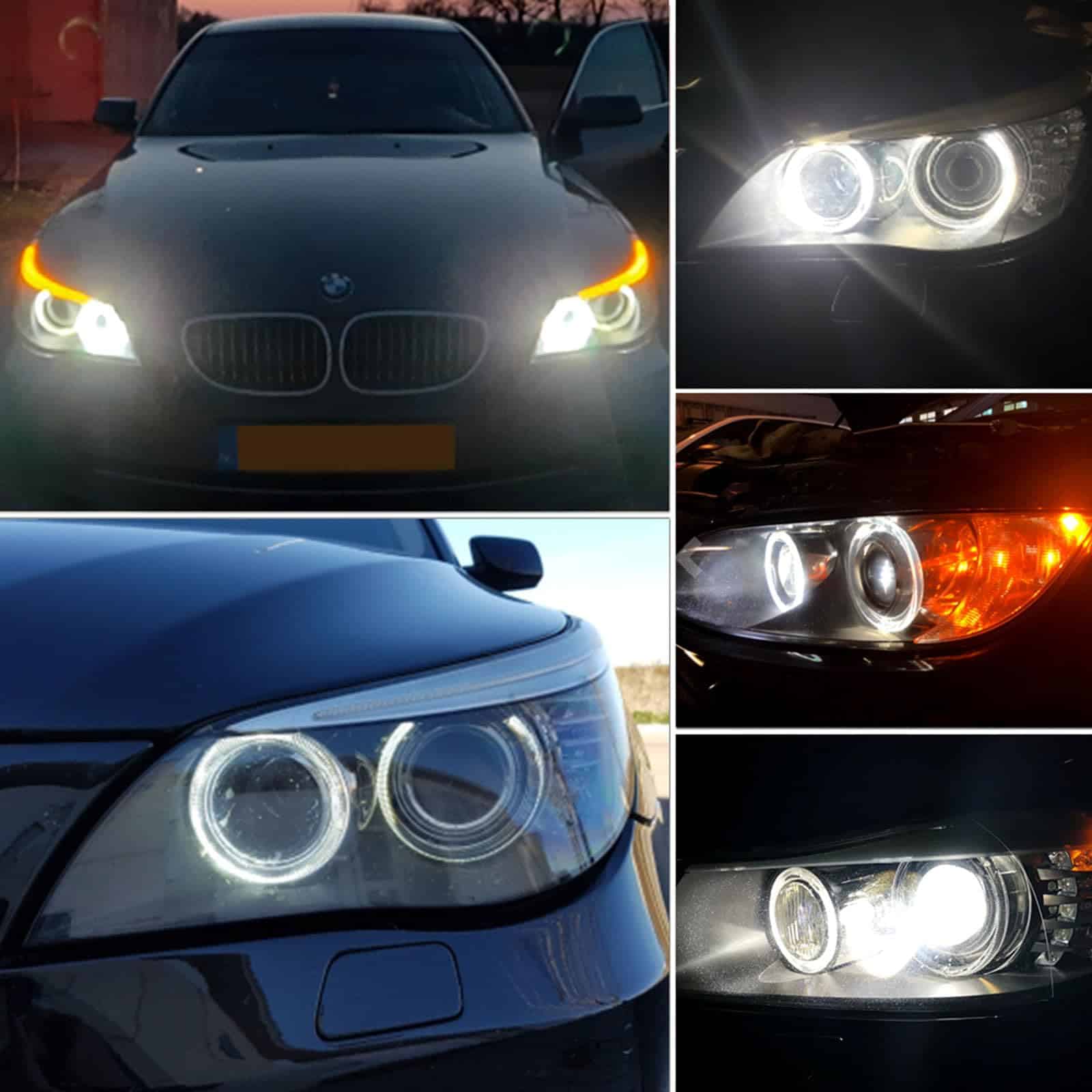 APMAT H8 Luces de Angel Eyes Halo LED Bombilla Compatible - Imagen 5
