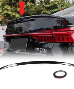 Ala de arranque trasera de labio negro brillante estilo S6