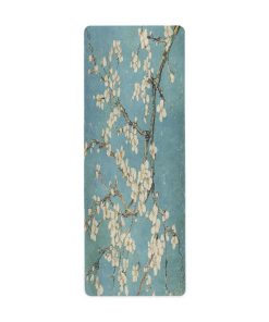 Tapete de Yoga Caikeny Van Gogh Flores Turquesa Estera de