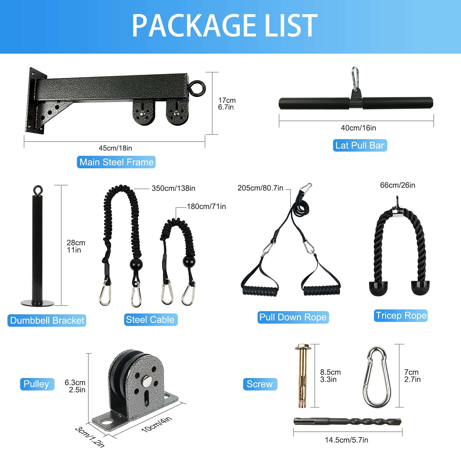 Sistema de Poleas de Gimnasio TRENDBOX Máquina de Cable - Imagen 3