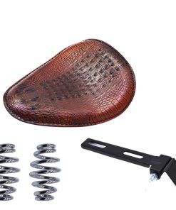 Asiento de Moto de Cuero Suave con Resorte para Solo con