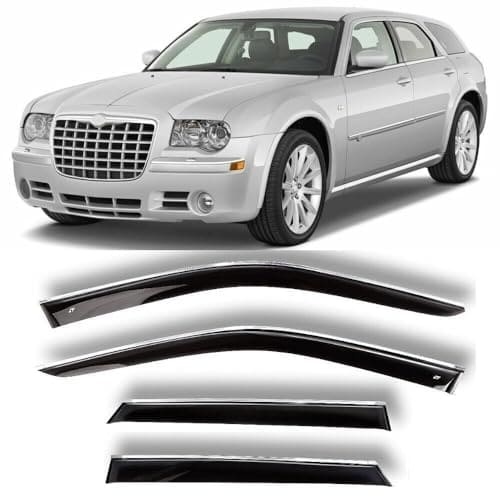 Conjunto de 4 deflectores de ventana cromados - Molduras - Imagen 3