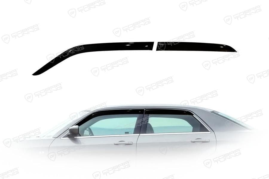 Conjunto de 4 deflectores de ventana cromados - Molduras - Imagen 6