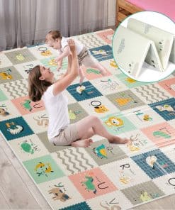 FLAGAV Tapete de Juego para Bebés, Tapete de Gateo Extra