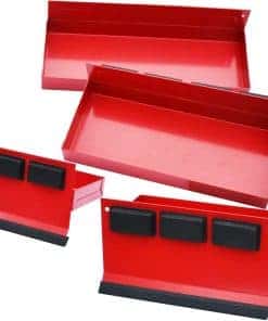 Set de 4 Estantes Magnéticos - Bandejas Rojas para