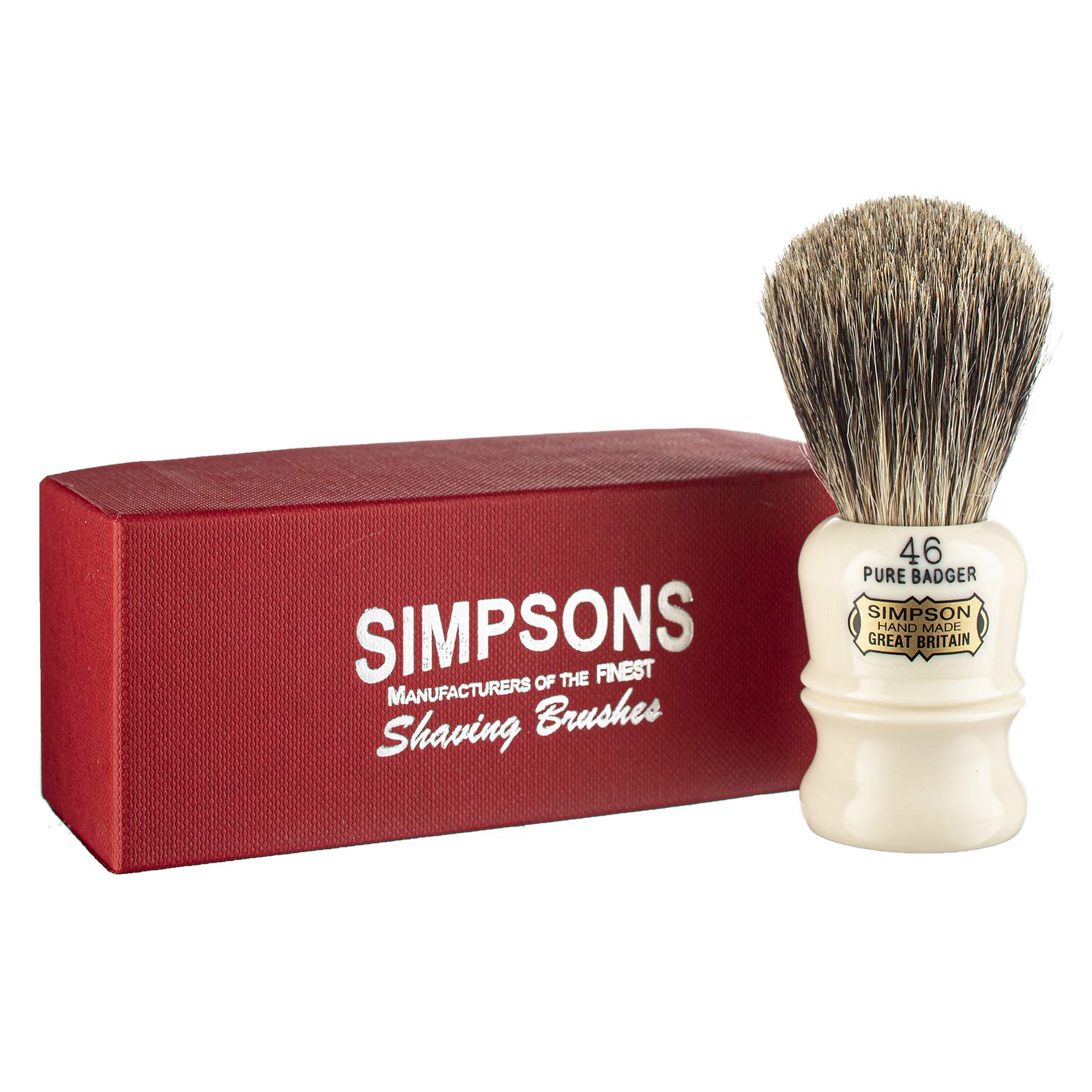 Brocha de Afeitar Simpson Berkeley 46 Pure Badger - Brocha