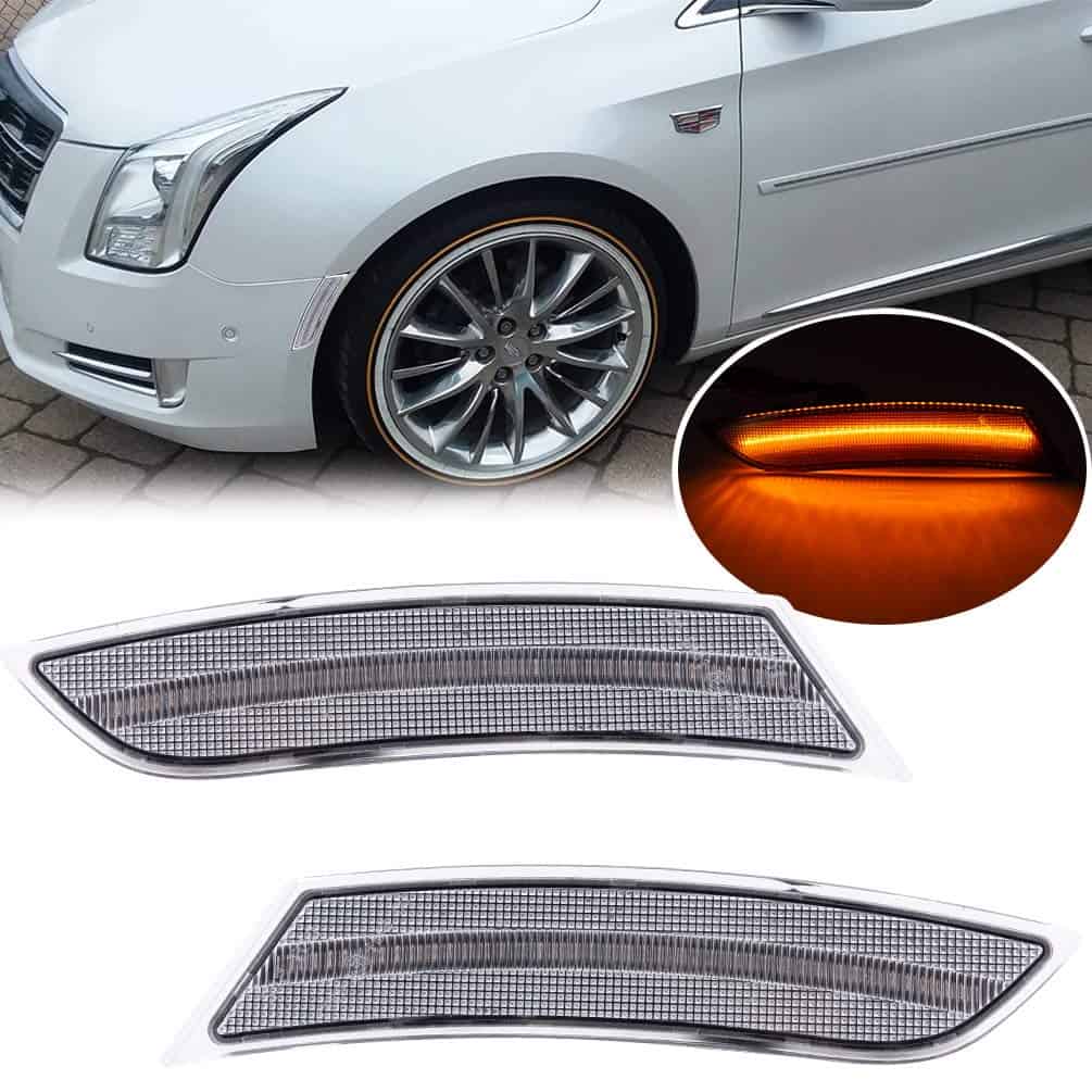 Luces de Marcador Lateral LED de Repuesto para Cadillac XTS