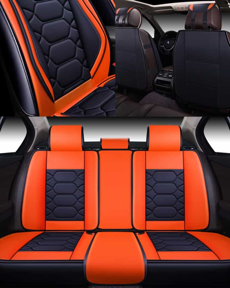Cubiertas de asiento para automóvil OASIS -Naranja - Imagen 4