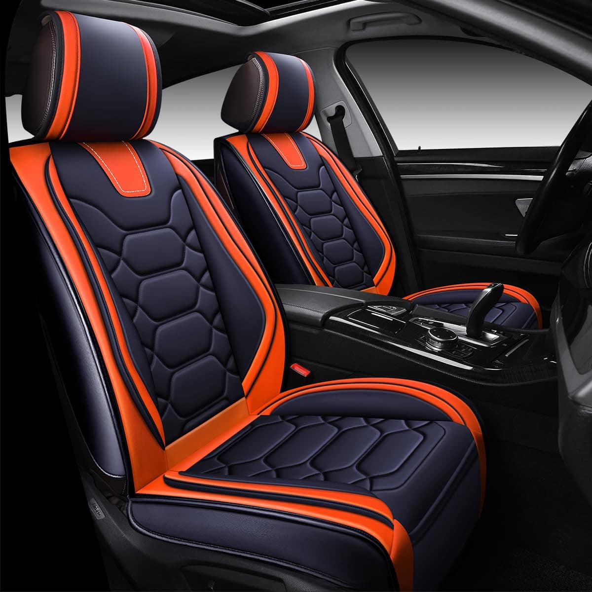 Cubiertas de asiento para automóvil OASIS -Naranja - Imagen 3