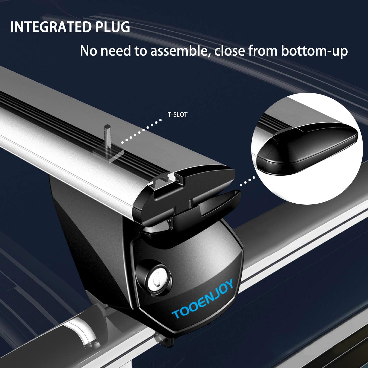 Barras Transversales de Techo de Aluminio COWVIE de 47 - Imagen 8