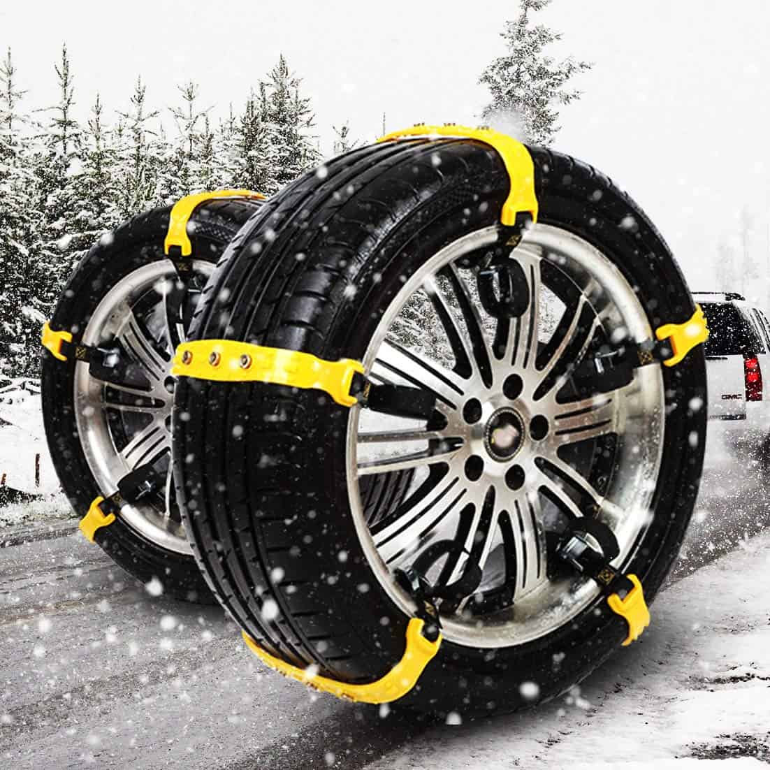 Cadenas antideslizantes para nieve ajustables universales - Imagen 5