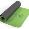 Tapete de Yoga Antideslizante, Tapetes de -Verde Vibrante y