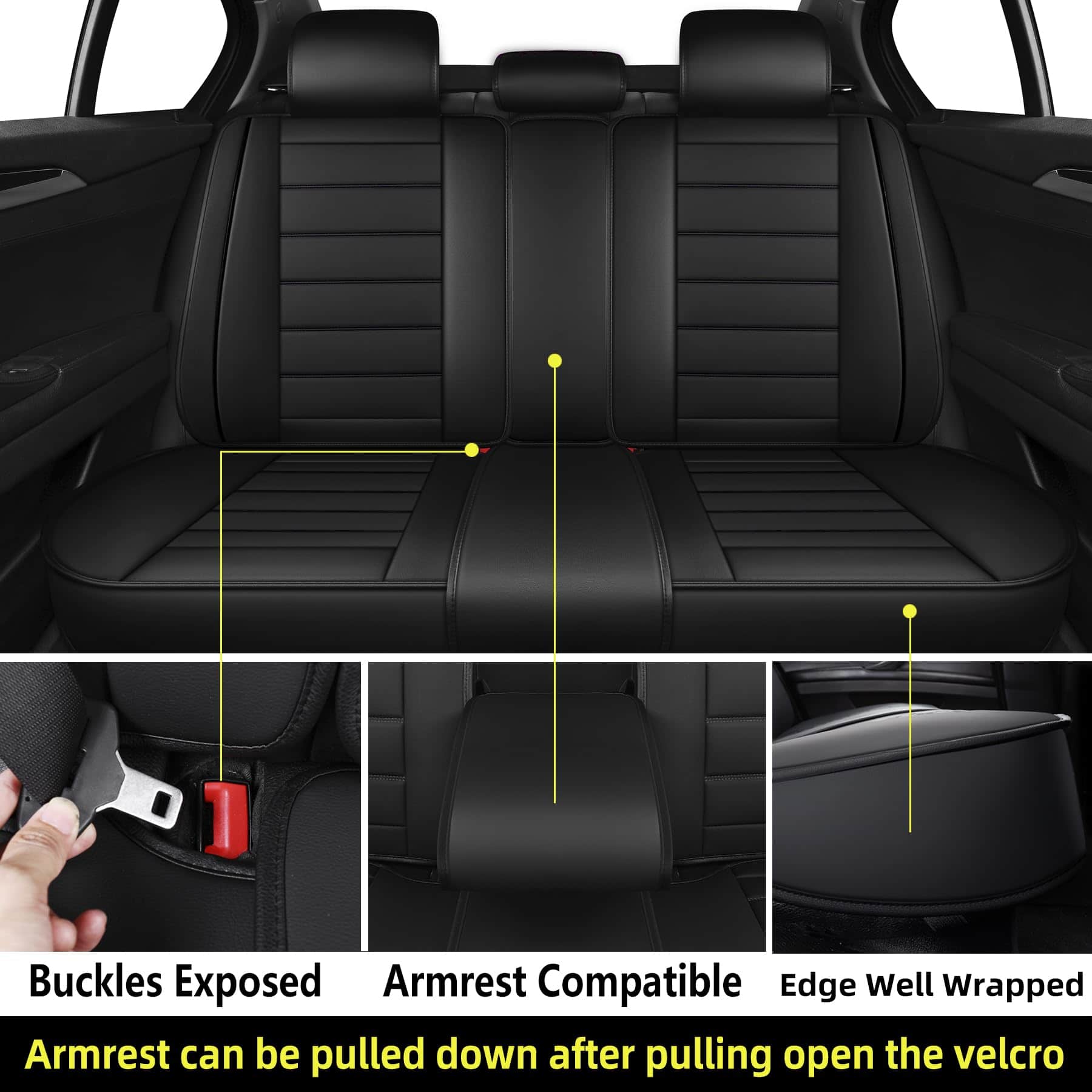 Fundas de Asiento de Auto de Cuero CAPITAUTO, Funda de - Imagen 6