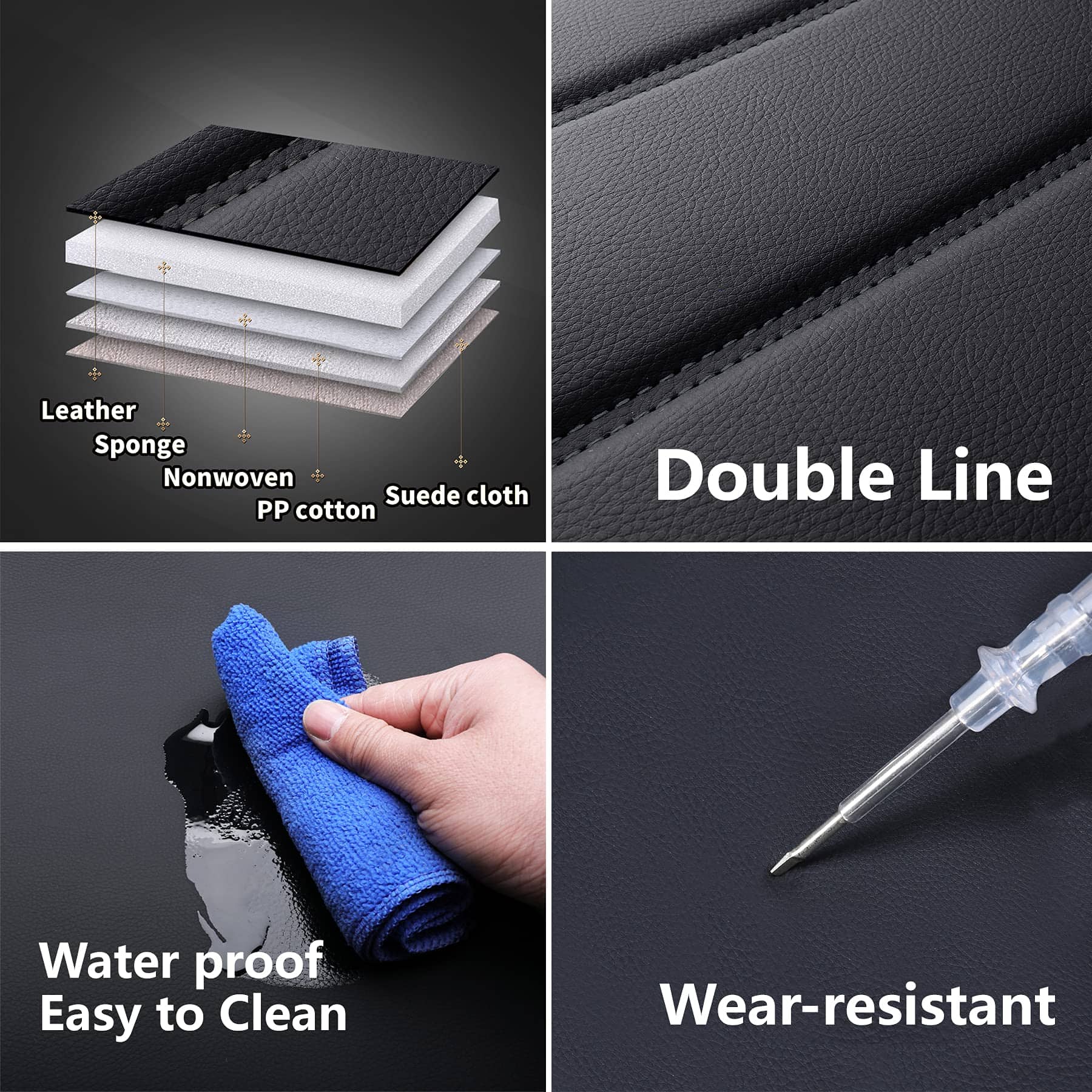 Fundas de Asiento de Auto de Cuero CAPITAUTO, Funda de - Imagen 5