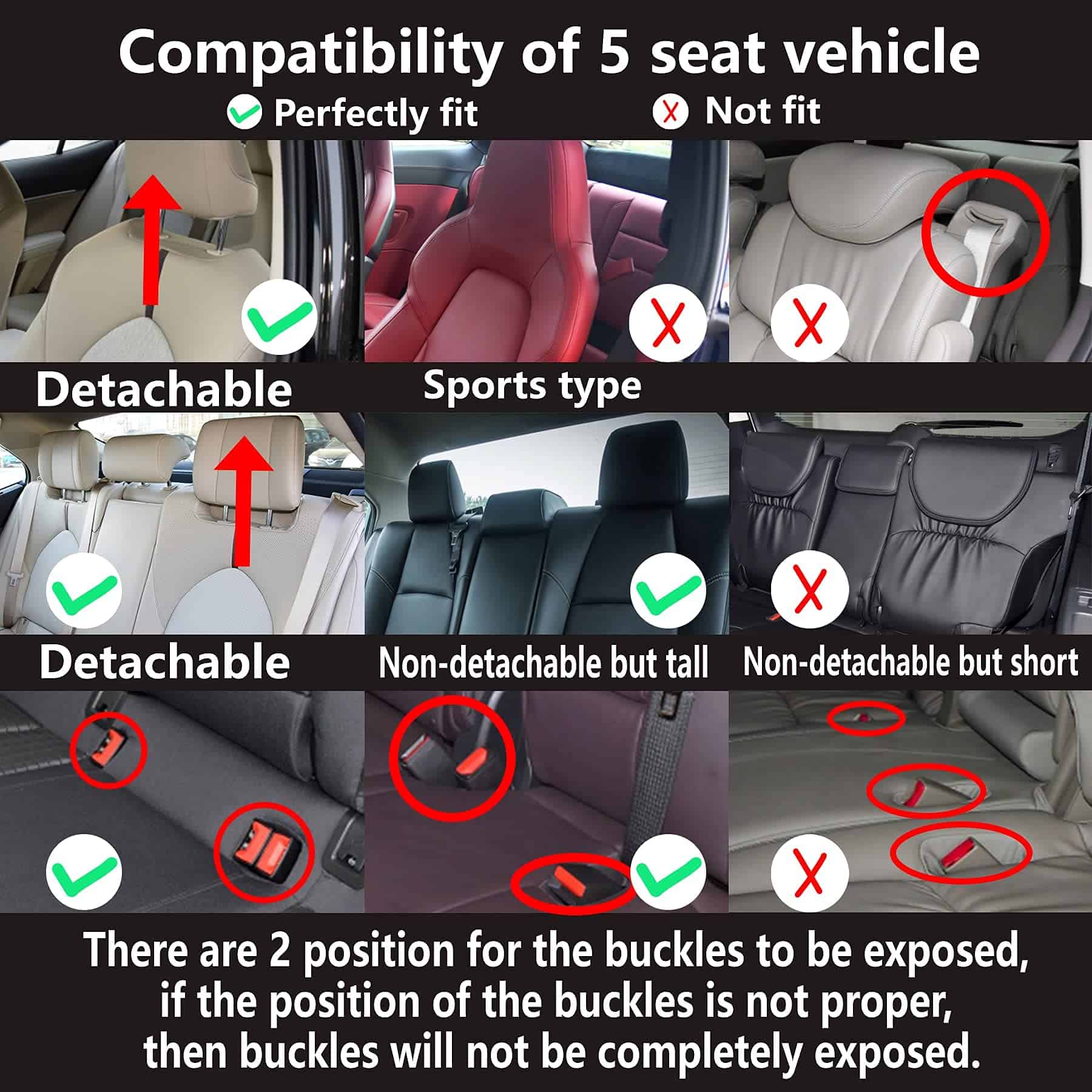 Fundas de Asiento de Auto de Cuero CAPITAUTO, Funda de - Imagen 8