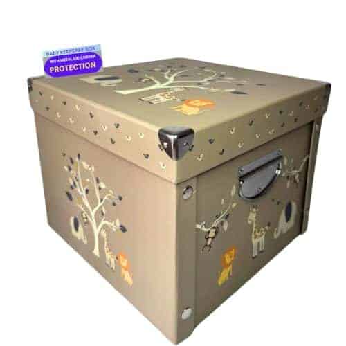 Caja de recuerdos para bebés GroWings - Gran almacenamiento