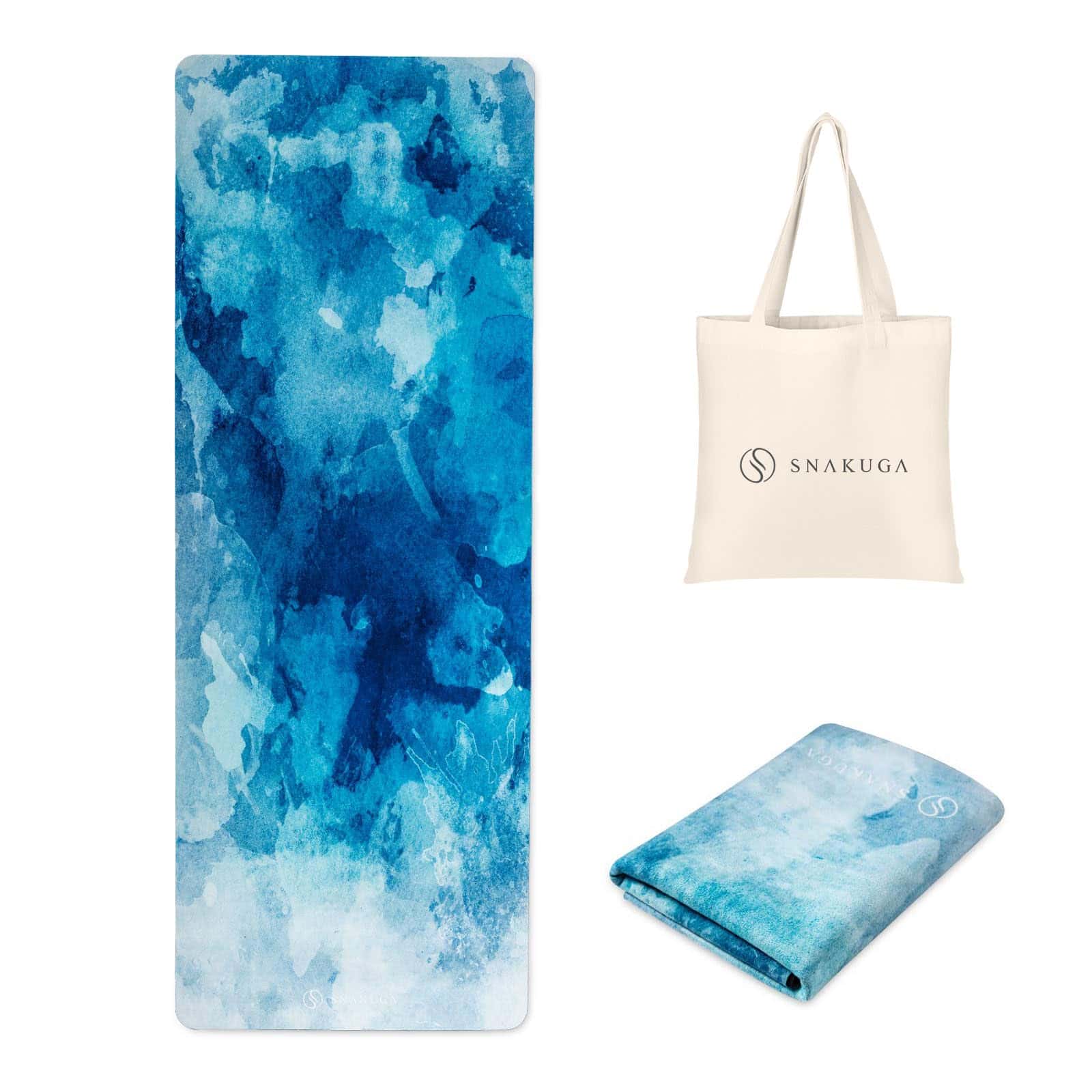 Tapete de viaje de yoga SNAKUGA, tapete de ejercicio