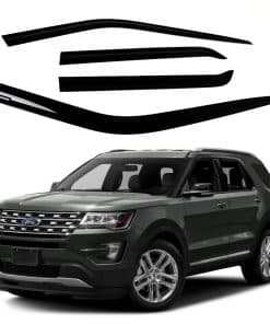 AUTOCLOVER Juego de 4 deflectores de lluvia y viseras para