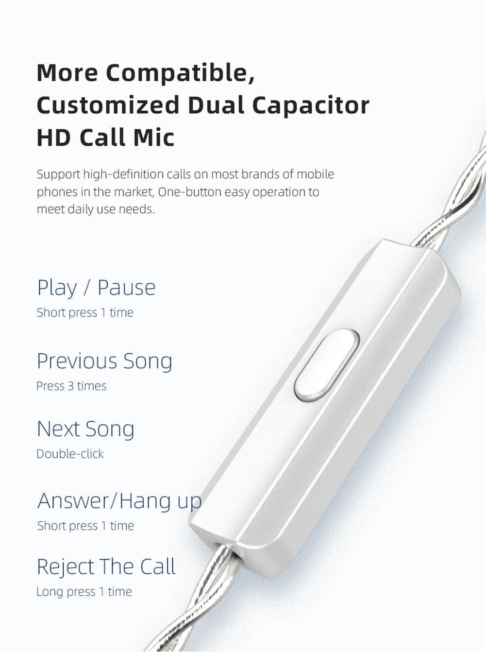 Audífonos intrauditivos KZ Zax, 16 unidades híbridas, 16 - Imagen 8