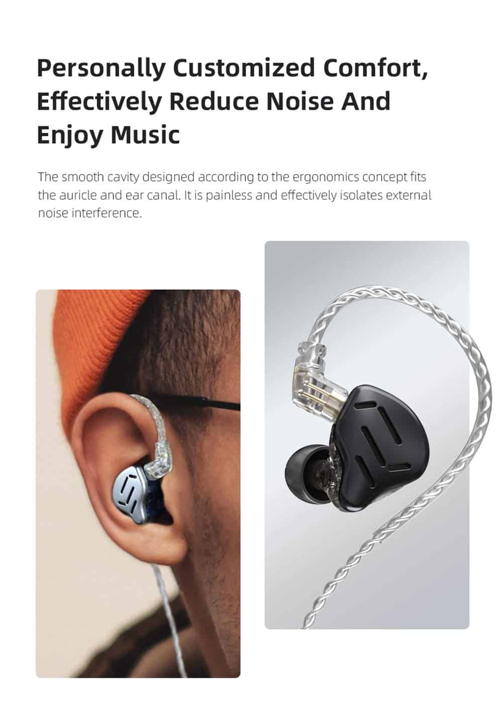 Audífonos intrauditivos KZ Zax, 16 unidades híbridas, 16 - Imagen 6