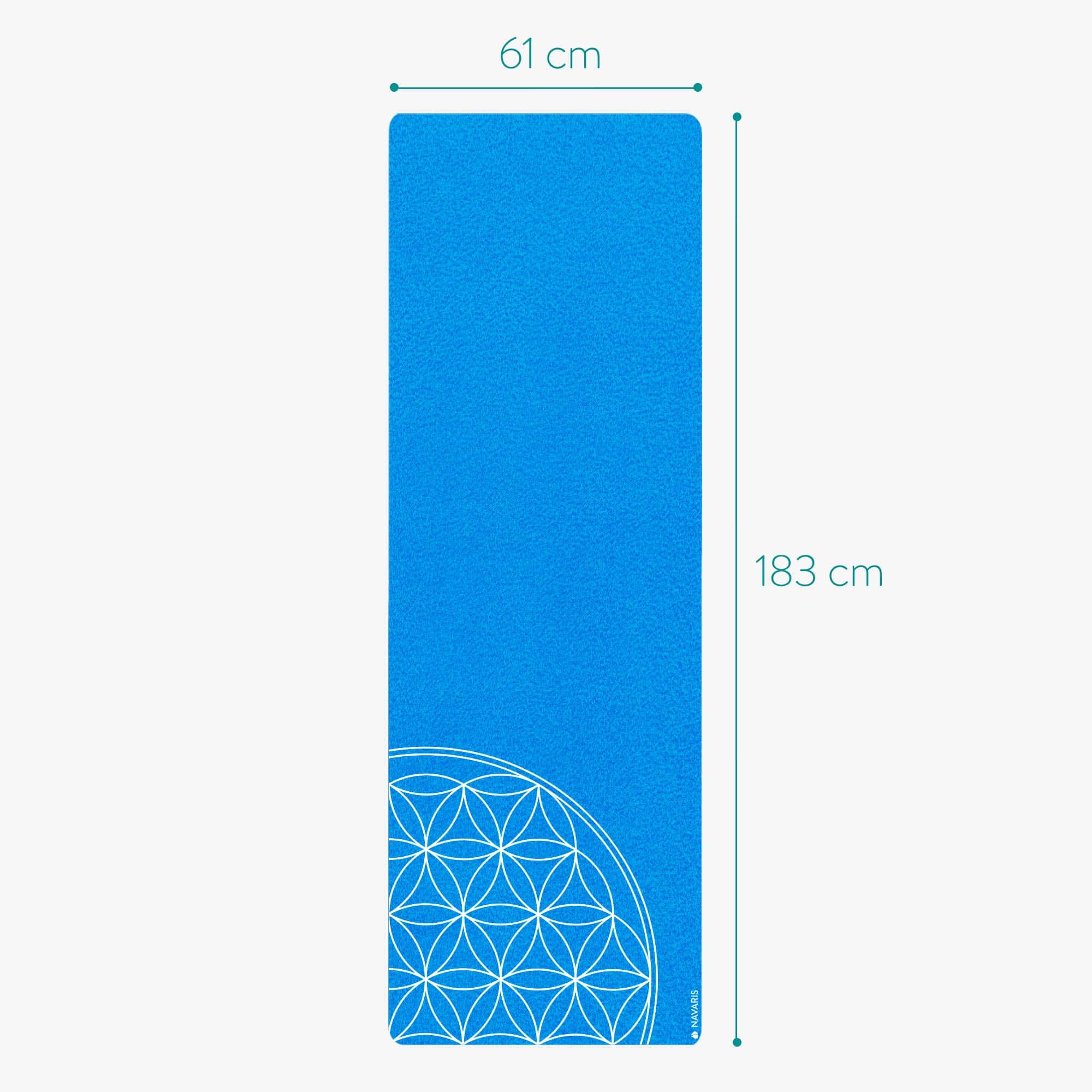 Tapete de Yoga Plegable Navaris para Viajes 1/16" (1.5mm) - - Imagen 3