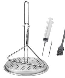 BOHK Perforated Aluminum Turkey Chicken Poultry Deep Frying