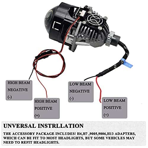 Lente proyector de 2.5 pulgadas, Kit de retrofit para faros - Imagen 6