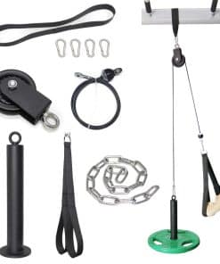 SYL Fitness Sistema de Polea con Cable y Pasador de Carga