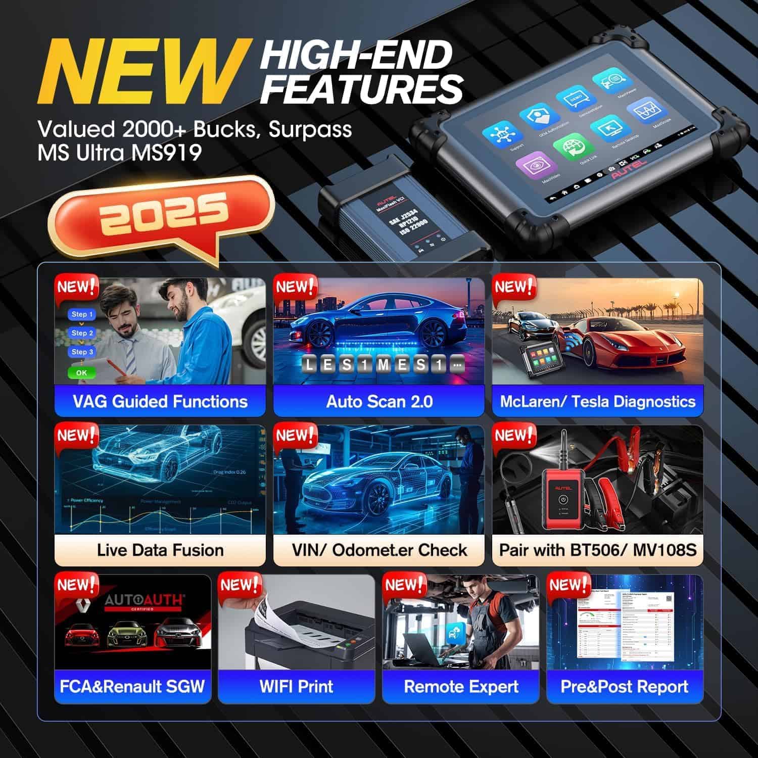 Autel MaxiSys Elite II PRO 2025, Actualización gratuita de - Imagen 8