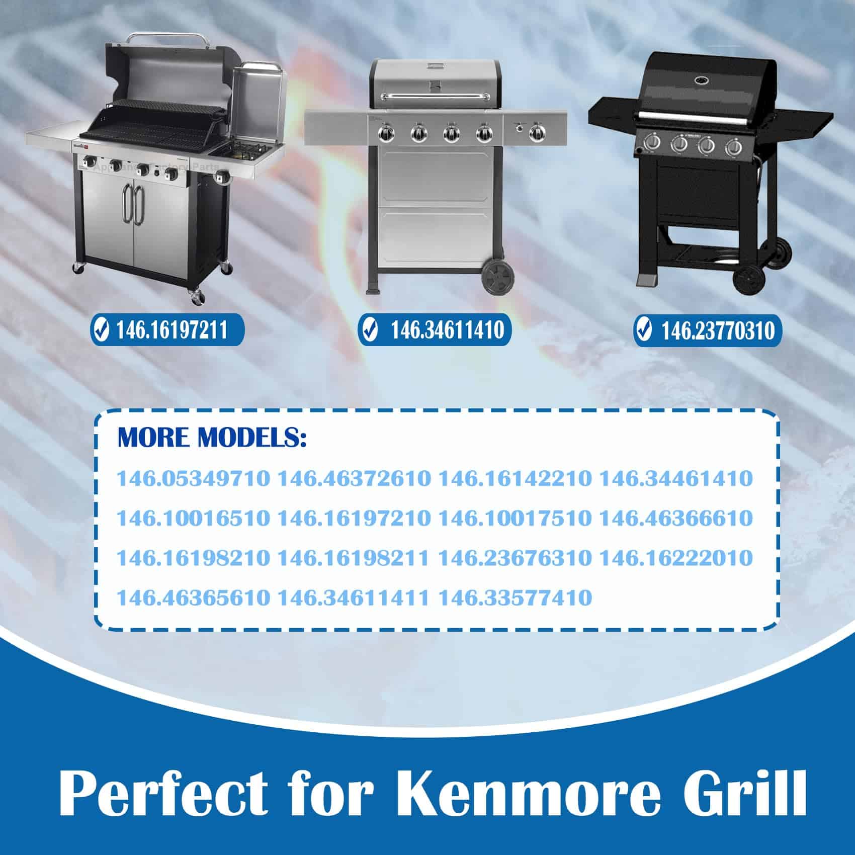 Kit de Repuestos para Parrillas de Gas Kenmore 146.46365610 - Imagen 3