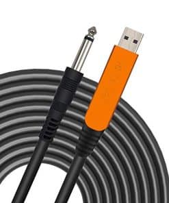 Cable de Guitarra USB YESPURE 10Ft, Interfaz de Guitarra
