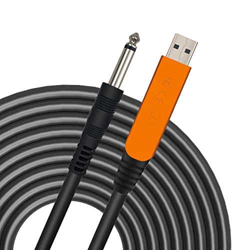 Cable de Guitarra USB YESPURE 10Ft, Interfaz de Guitarra
