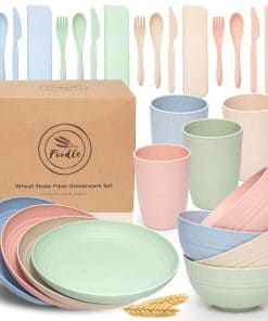 Set de Vajilla de Paja de Trigo FOODLE - Ligero e