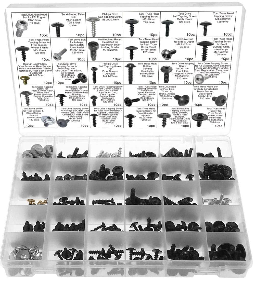 Conjunto de tornillos y pernos de carrocería Swordfish