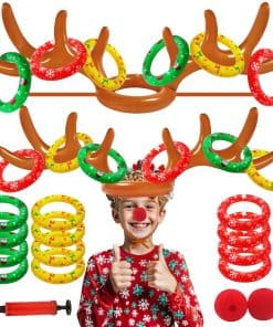 Juegos de Navidad en Forma de H, 2 Sets de Juego de Anillo