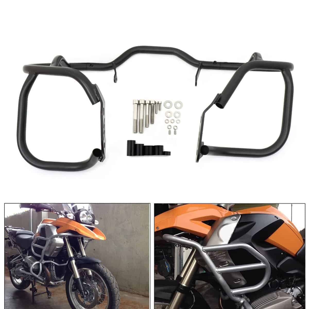 Worldmotop Highway Crash Bars Engine Guard Bumper Protector - Imagen 3