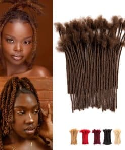 Extensiones de Rastas de Cabello Humano 100% de 8 Pulgadas