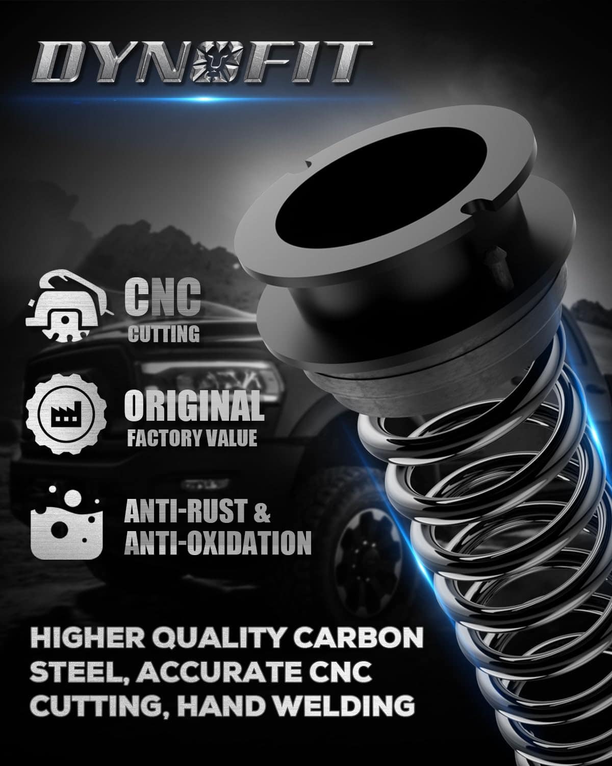 Kit de elevación delantero de 2" para Ram 2500 4WD - Imagen 5