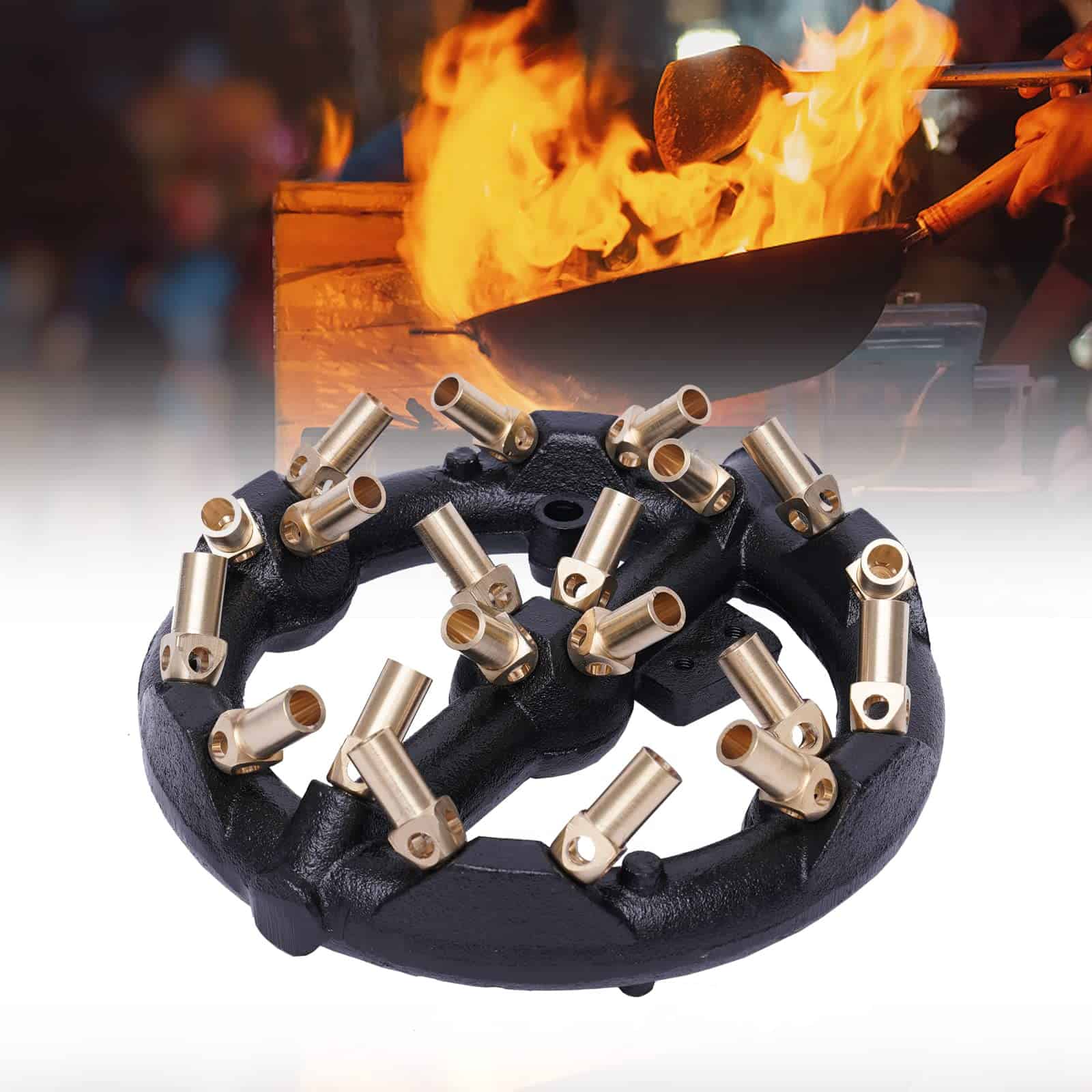 Quemador de chorro TFCFL, 20 puntas forma redonda G1/2 con - Imagen 4