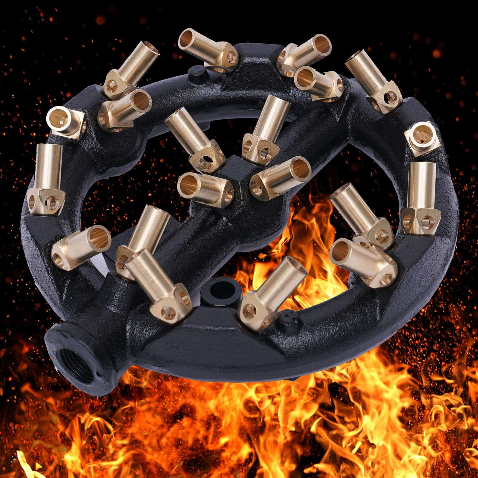 Quemador de chorro TFCFL, 20 puntas forma redonda G1/2 con - Imagen 3