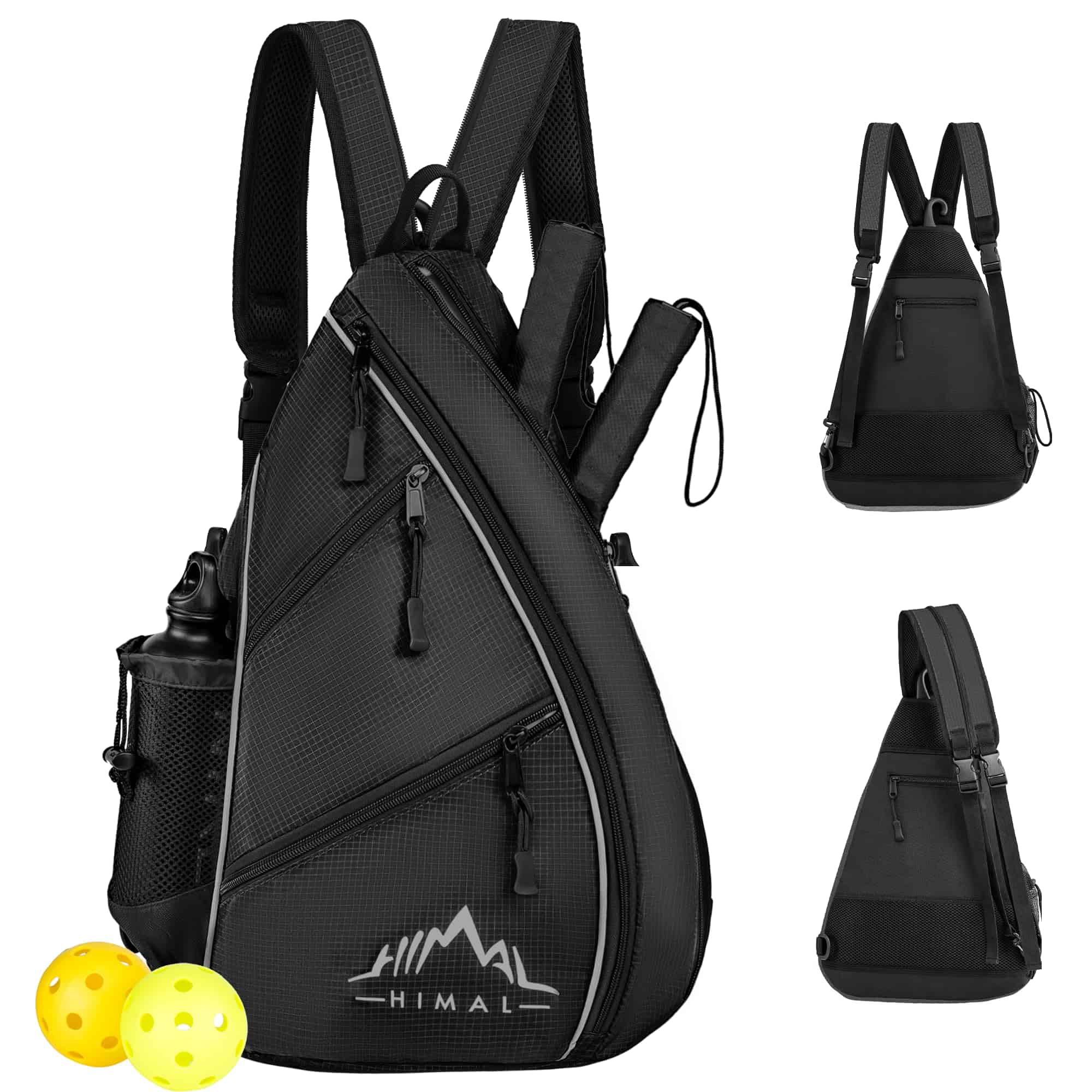Bolso de Pickleball Ajustable Himal, Mochila -Negro
