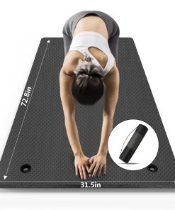 Tapete de Yoga LFS 72.8" x 31.5" x 2/5 -Negro